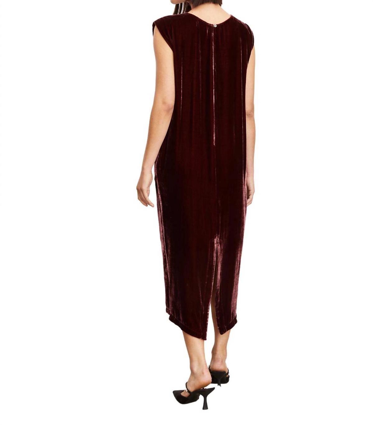 Style 1-1559452718-74 Velvet by Graham & Spencer Size S Satin Burgundy Red Floor Length Maxi on Queenly