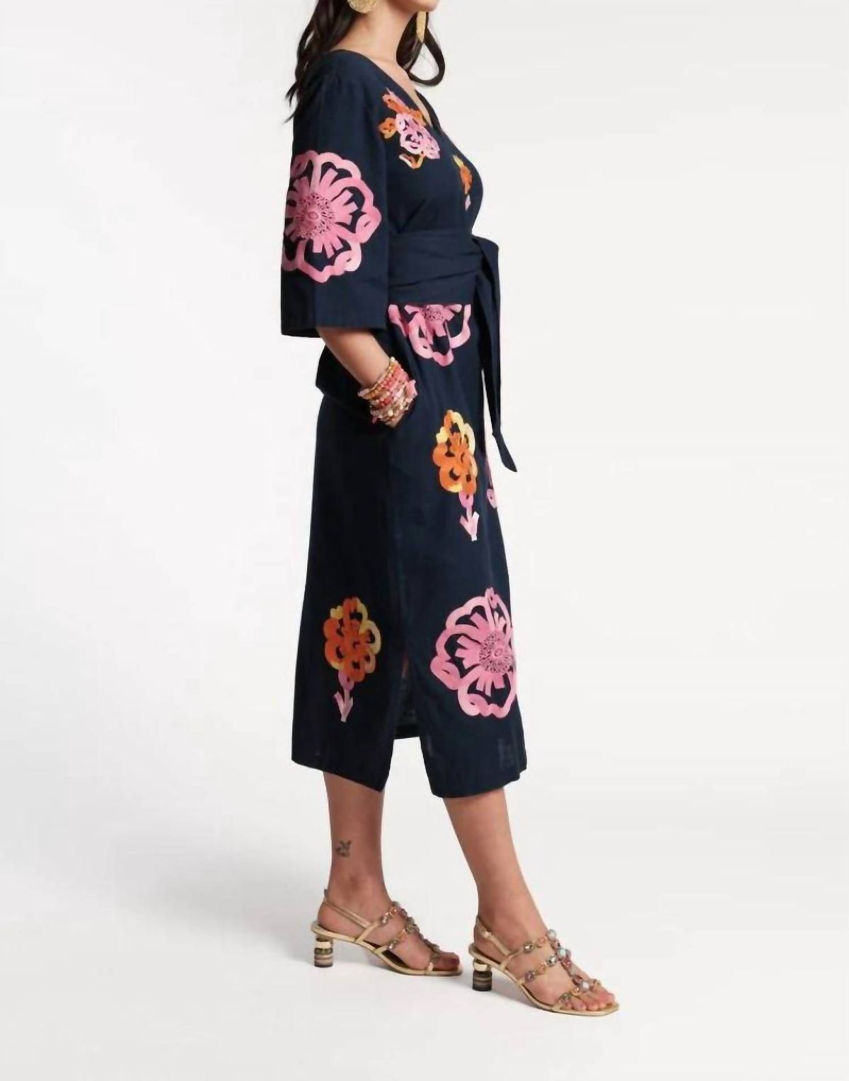 Style 1-2601335758-74 FRANCES VALENTINE Size S Navy Blue Cocktail Dress on Queenly