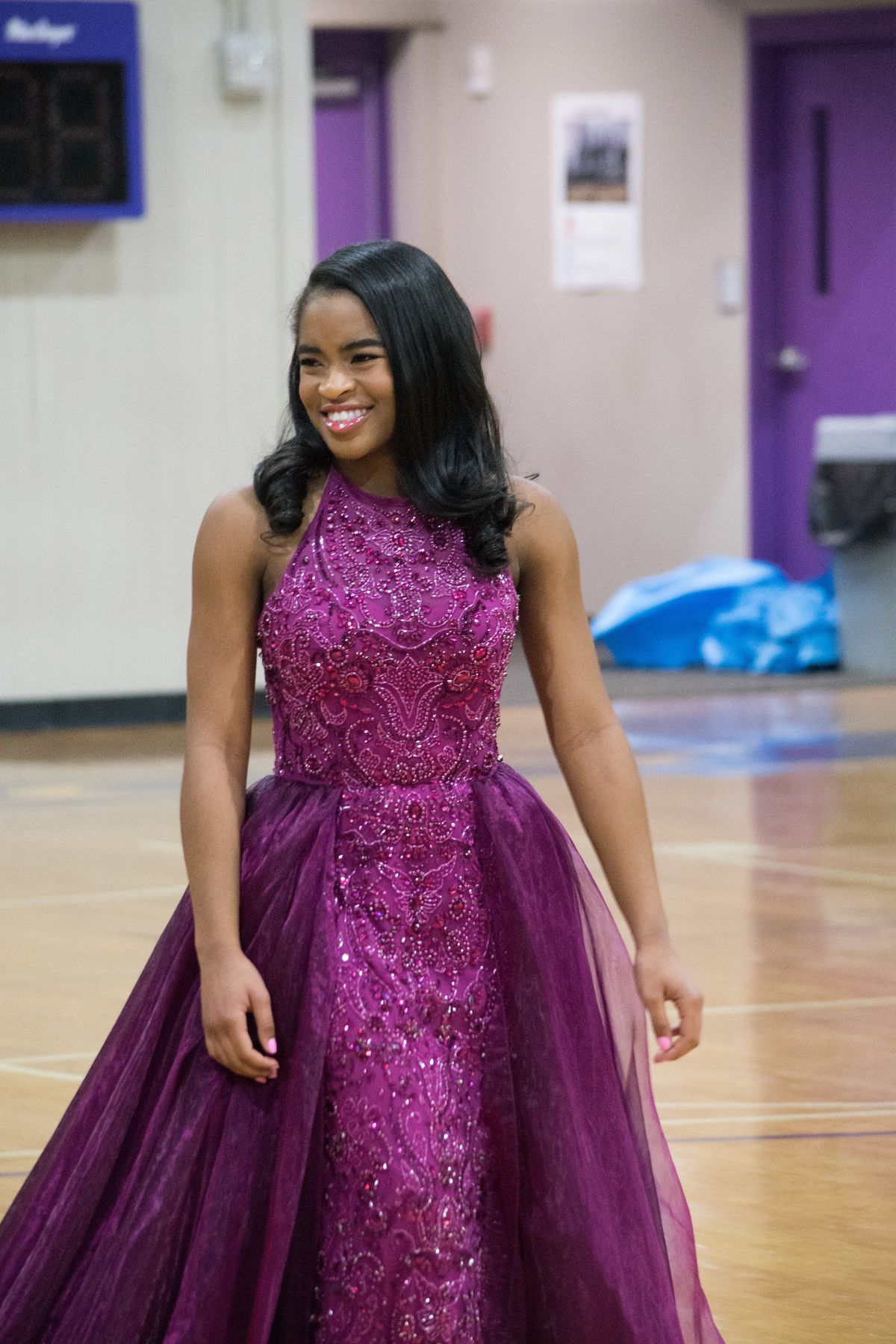 Sherri Hill Size 6 Pageant Purple Dress With Train on Queenly