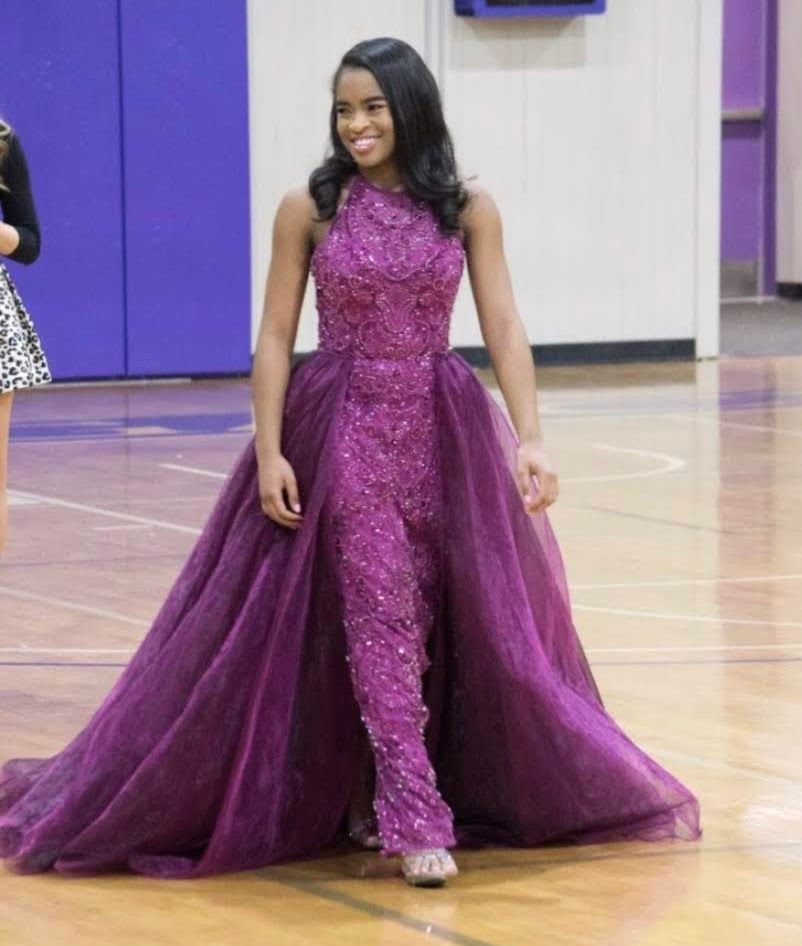 Sherri Hill Size 6 Pageant Purple Dress With Train on Queenly