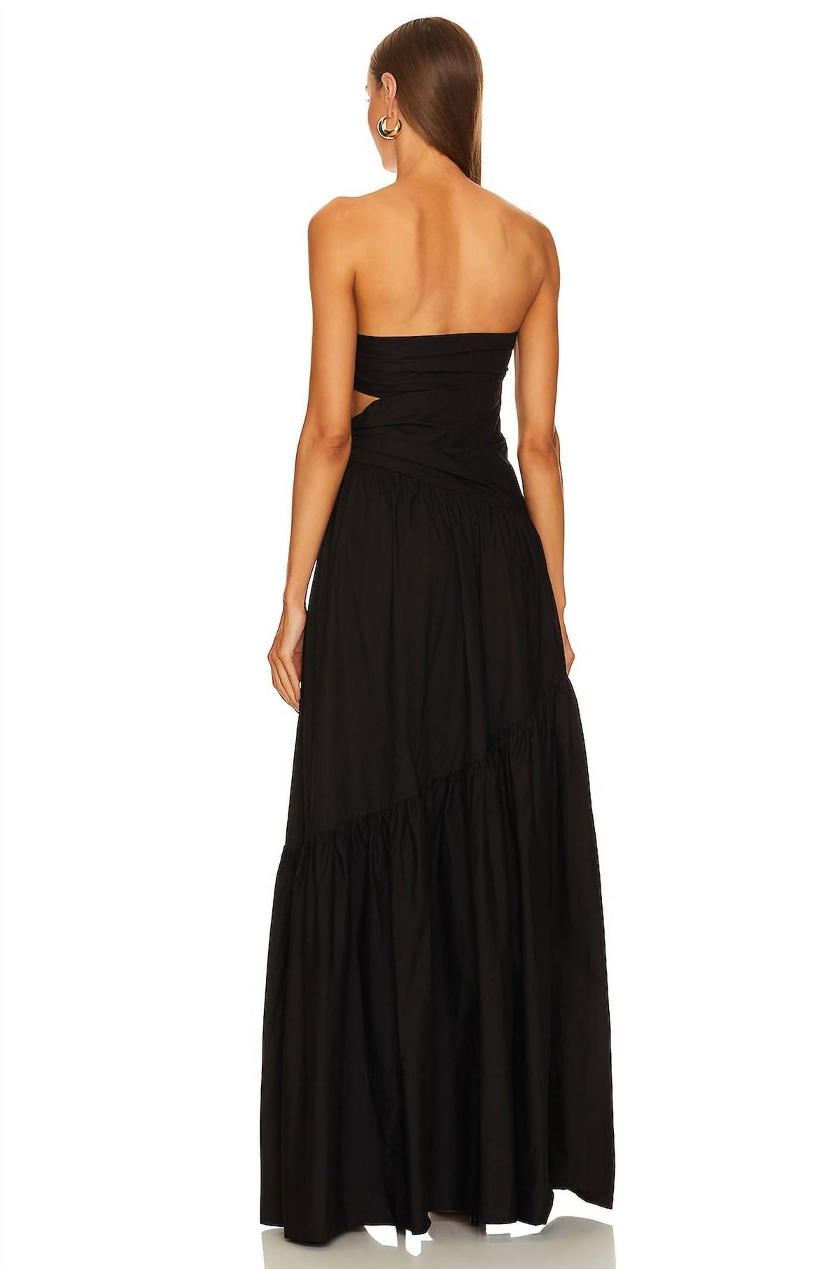 Style 1-600414750-5 A.L.C. Size 0 Black Floor Length Maxi on Queenly