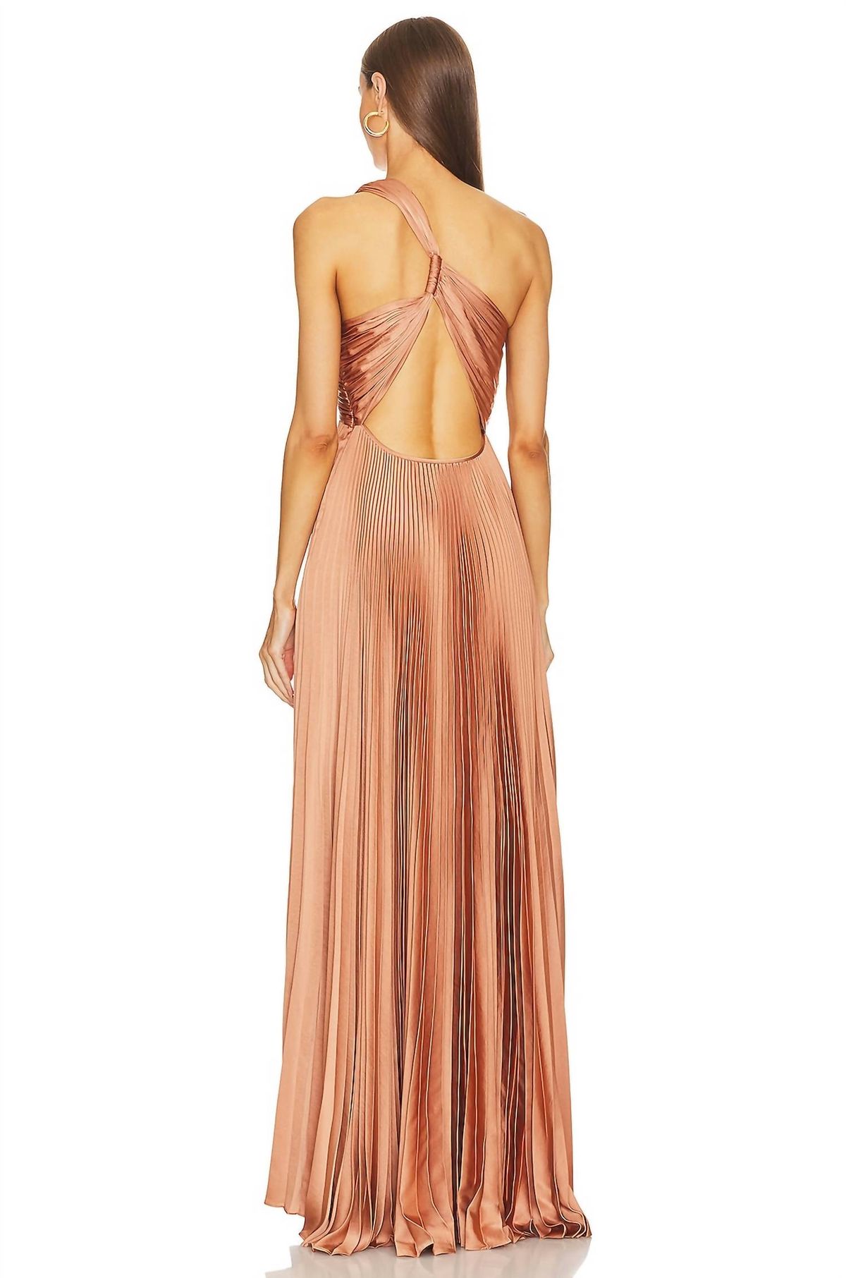 Style 1-2981930294-5 A.L.C. Size 0 One Shoulder Orange Floor Length Maxi on Queenly