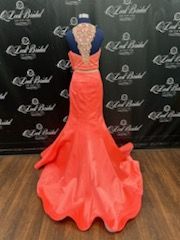 Size 4 Orange Mermaid Dress on Queenly