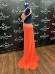 Size 4 Orange A-line Dress on Queenly