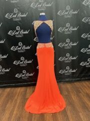 Size 4 Orange A-line Dress on Queenly