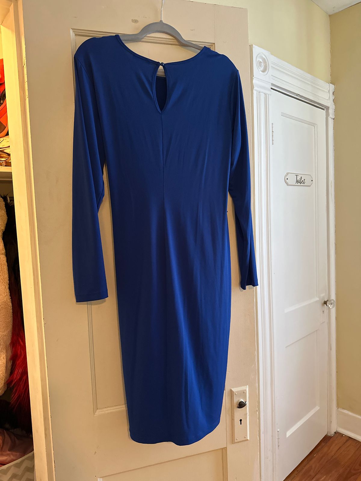 Venus Size XL Prom Long Sleeve Blue Cocktail Dress on Queenly