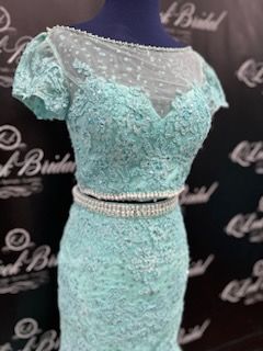 Size 4 Blue Mermaid Dress on Queenly