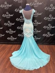 Size 4 Blue Mermaid Dress on Queenly