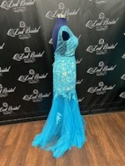 Size 4 Blue Mermaid Dress on Queenly