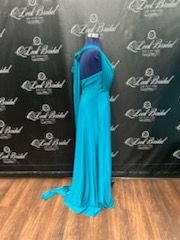 Size 4 Blue Floor Length Maxi on Queenly