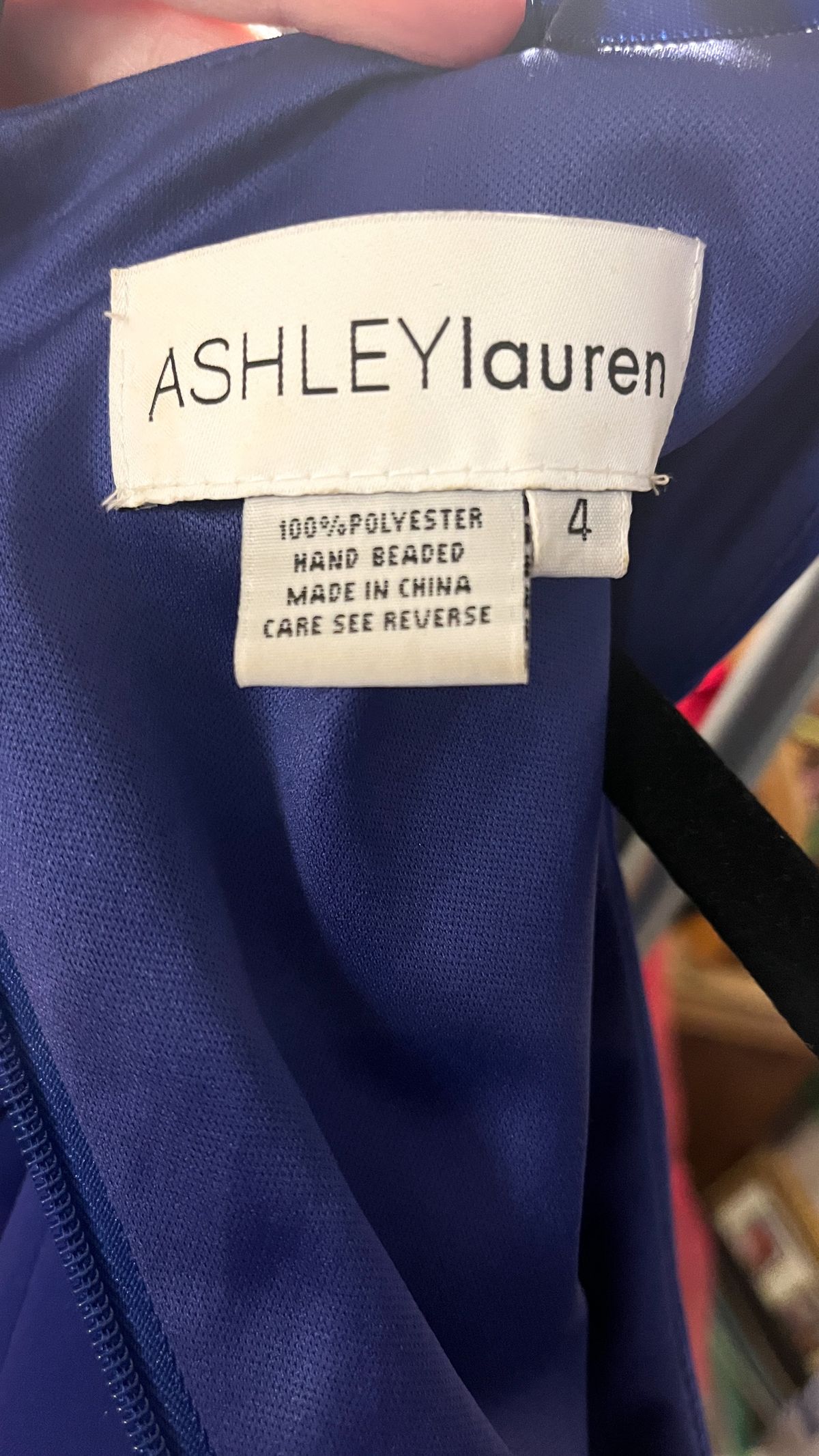 Ashley Lauren Size 4 Pageant Blue Cocktail Dress on Queenly