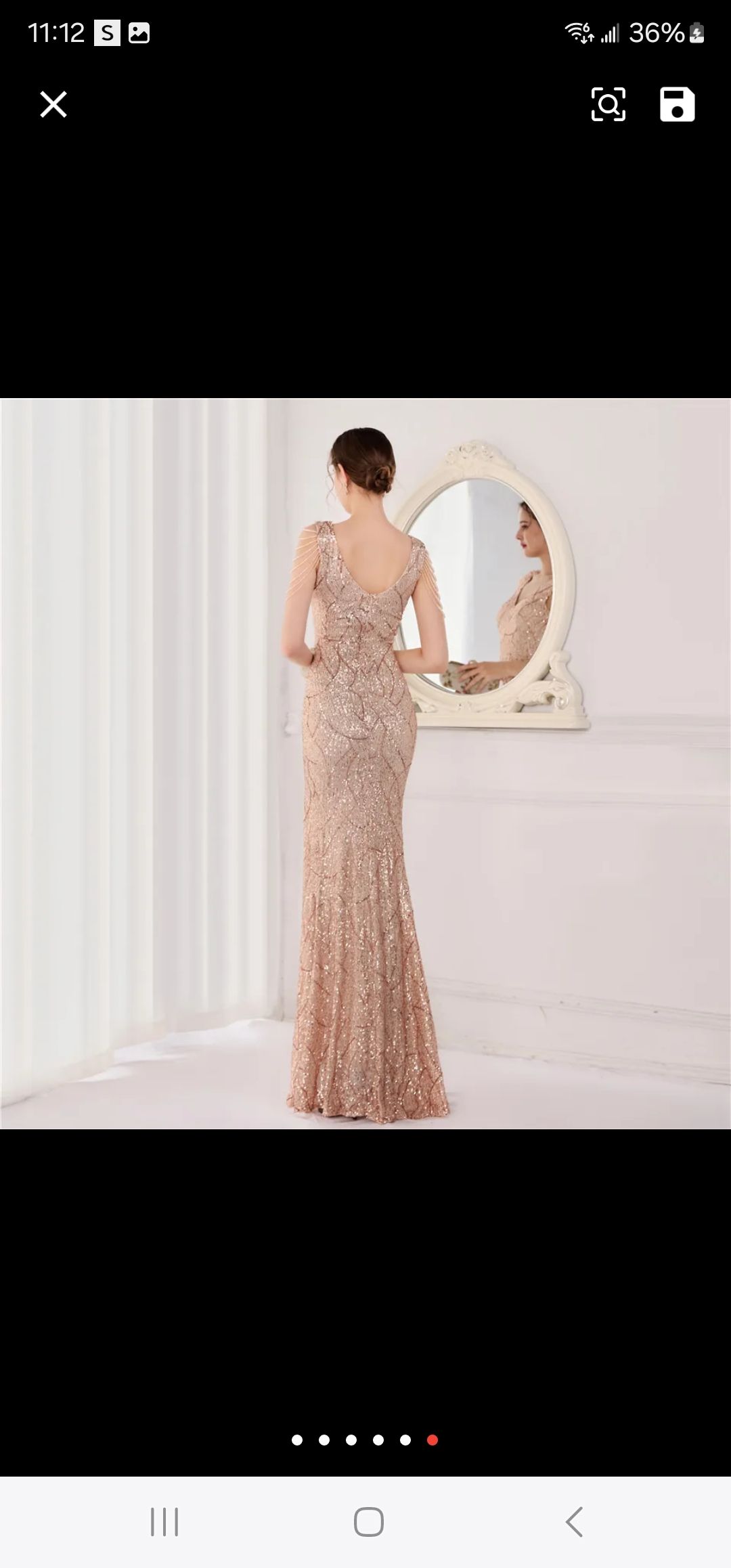 Boutique  Size 6 Rose Gold Mermaid Dress on Queenly