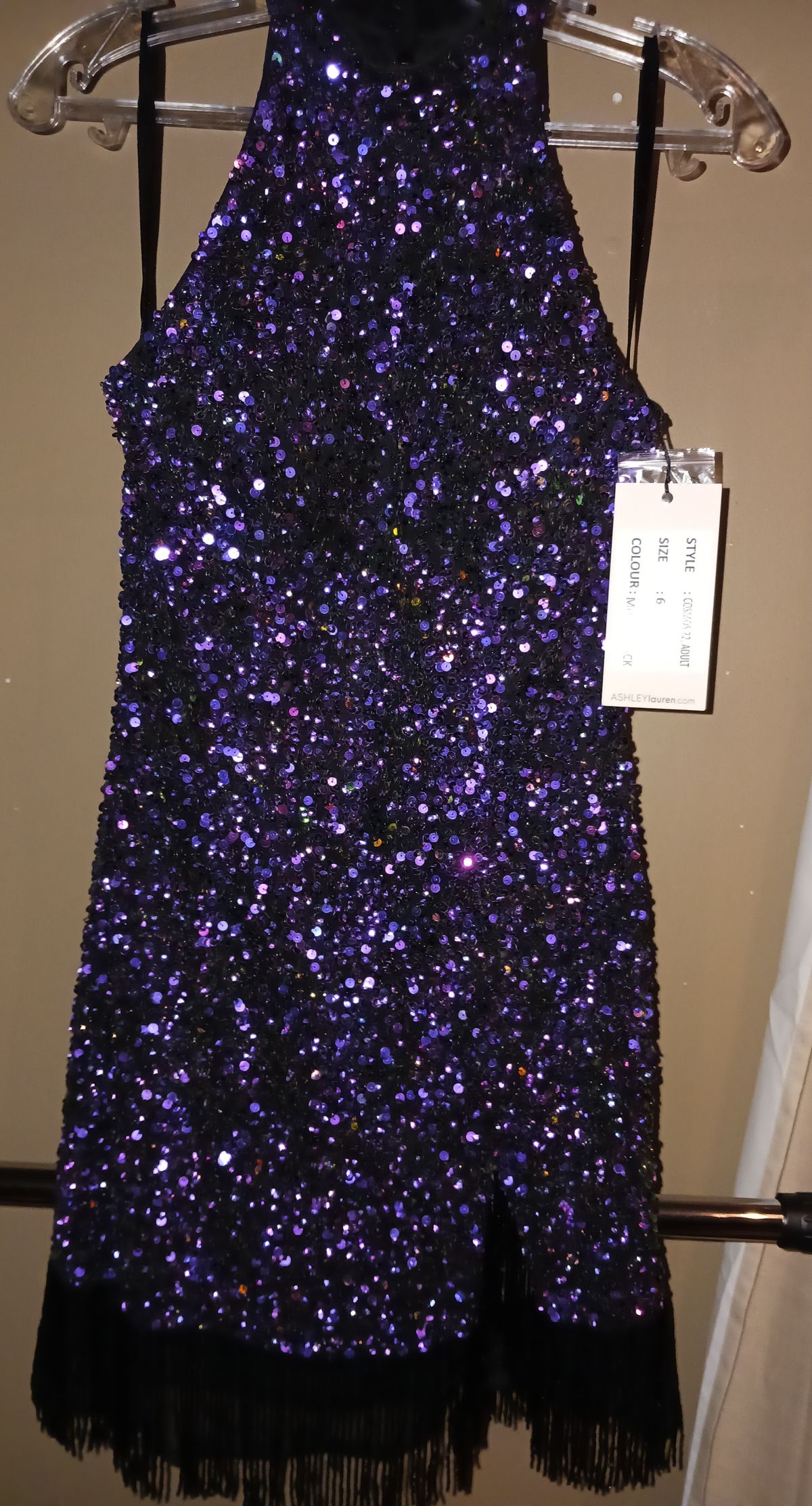 Ashley Lauren Size 6 Prom Purple Cocktail Dress on Queenly