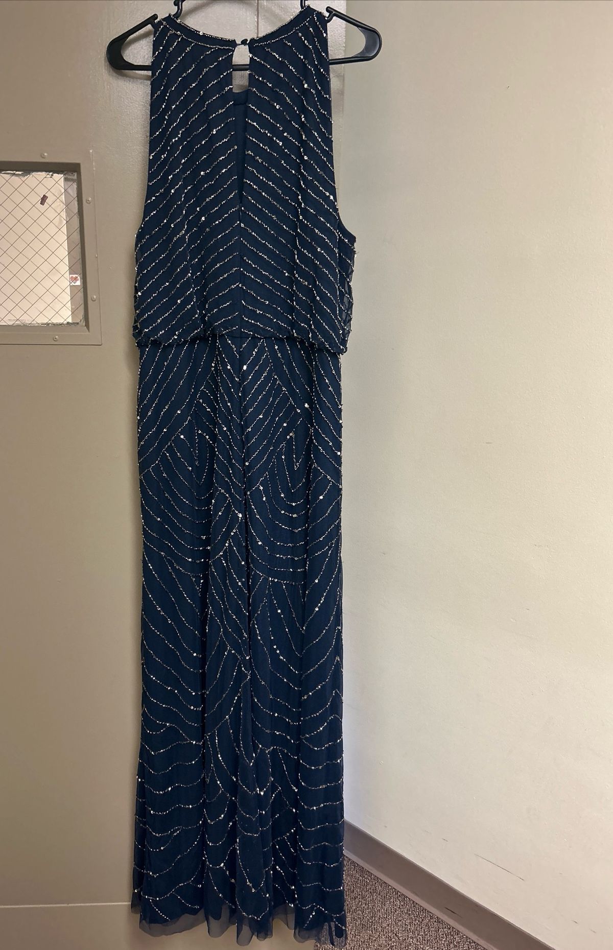 Adrianna Papell Plus Size 18 Prom Blue Floor Length Maxi on Queenly