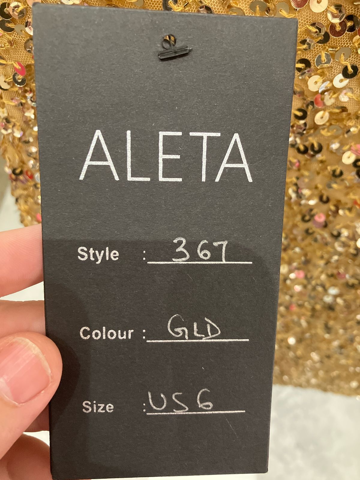 Style 367 Aleta Size 6 Homecoming Plunge Gold Cocktail Dress on Queenly