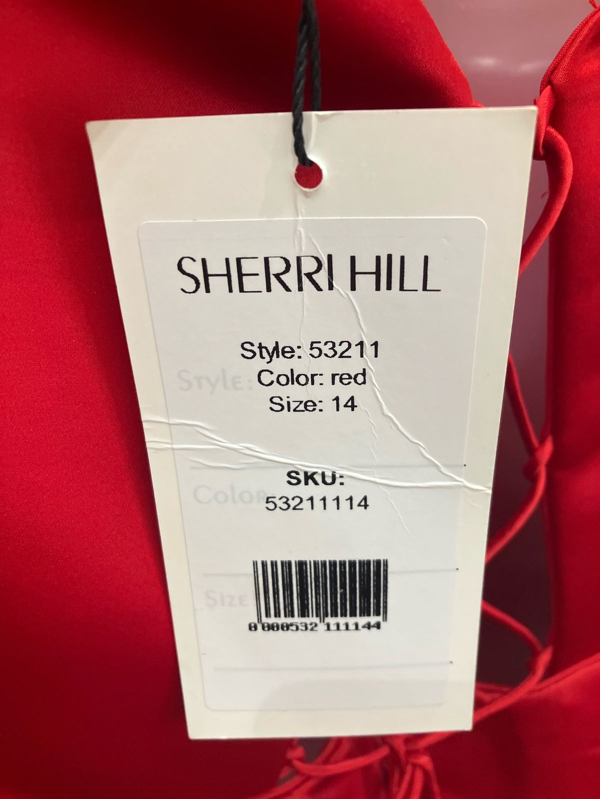 Style 53211 Sherri Hill Size 14 Homecoming Red Cocktail Dress on Queenly