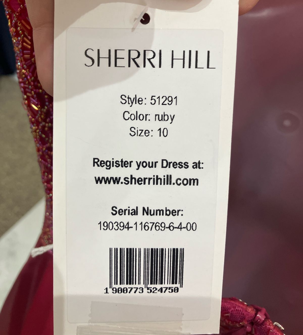 Style 51291 Sherri Hill Size 10 Homecoming High Neck Pink Cocktail Dress on Queenly