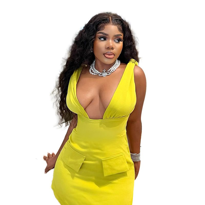 Plus Size 26 Yellow Formal Jumpsuit on Queenly