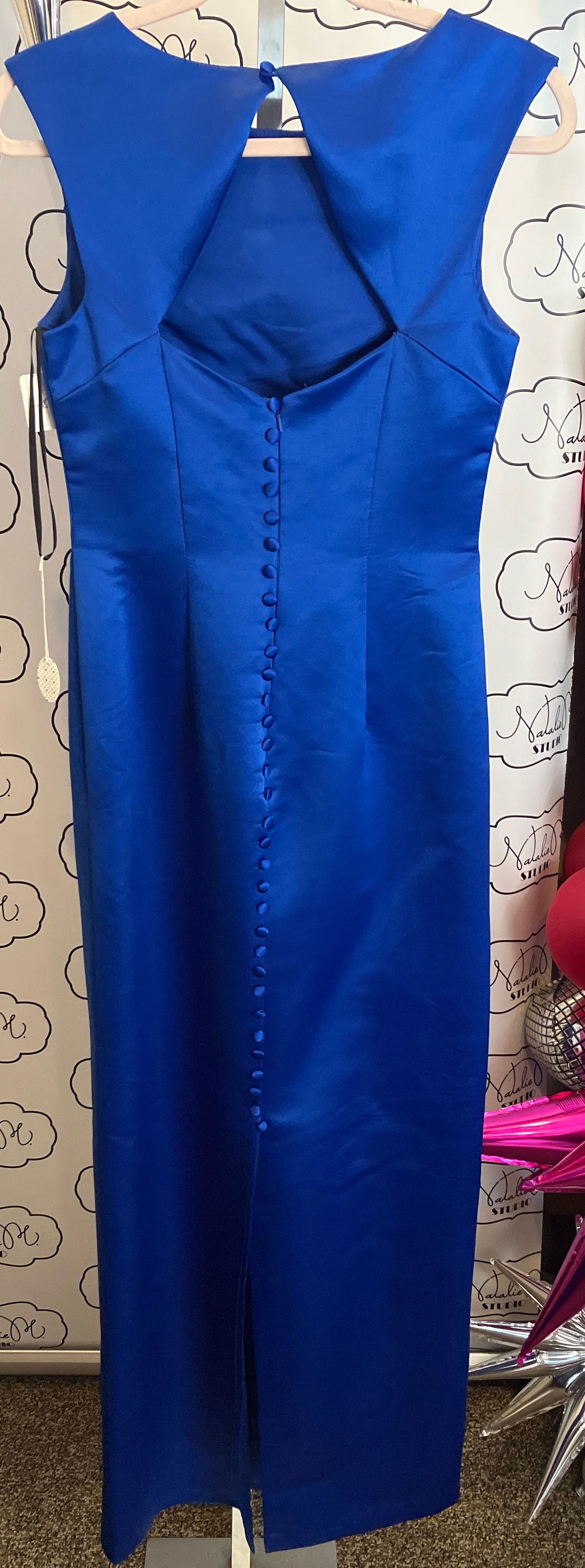 Size 6 Blue A-line Dress on Queenly