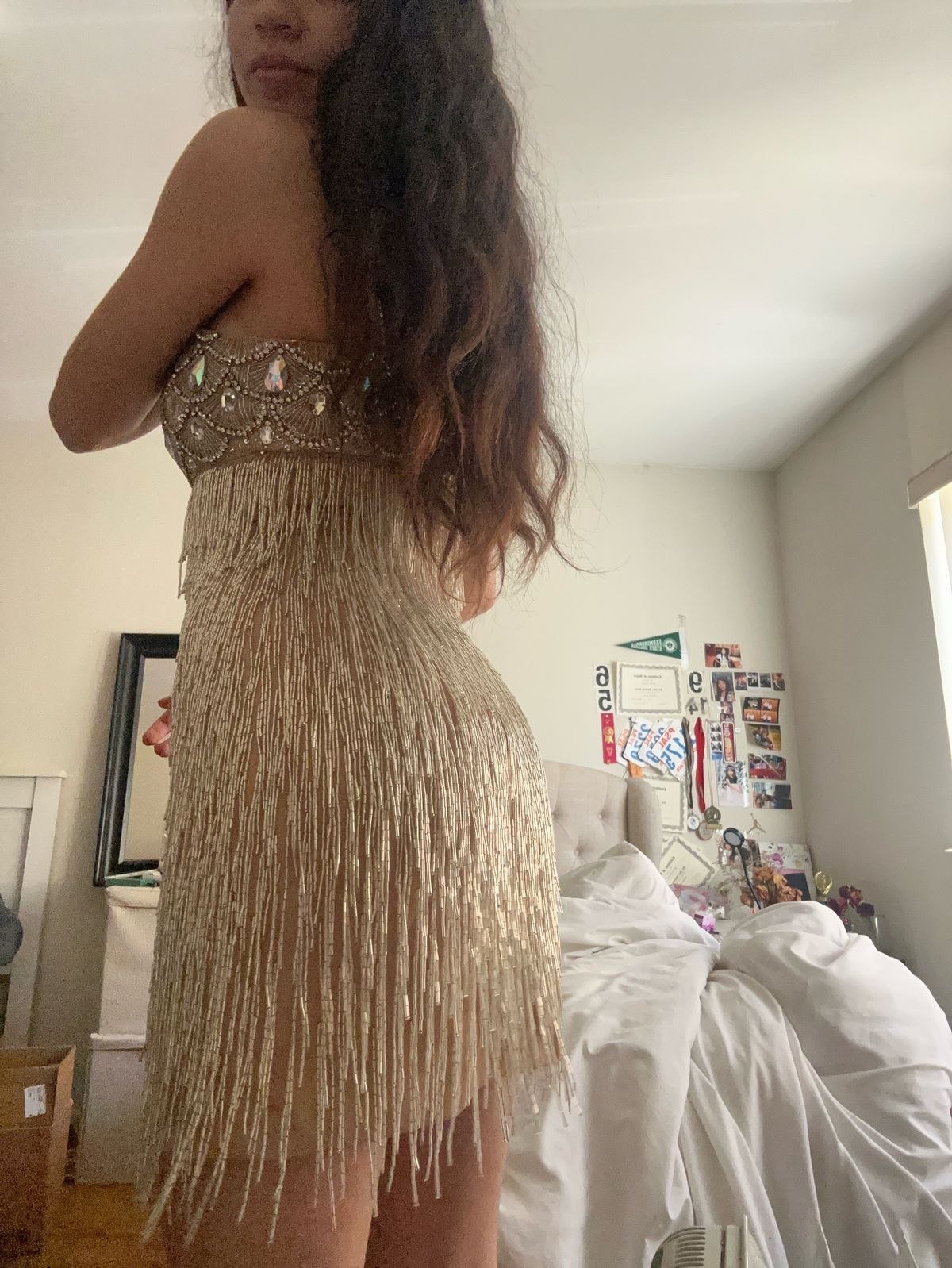 Sherri Hill Size 2 Pageant Nude Cocktail Dress on Queenly