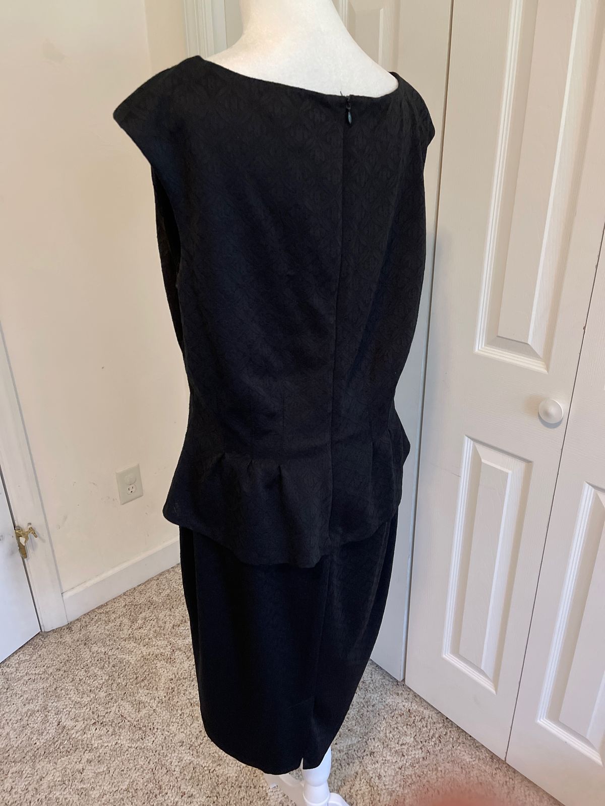 Size 14 Pageant Black A-line Dress on Queenly