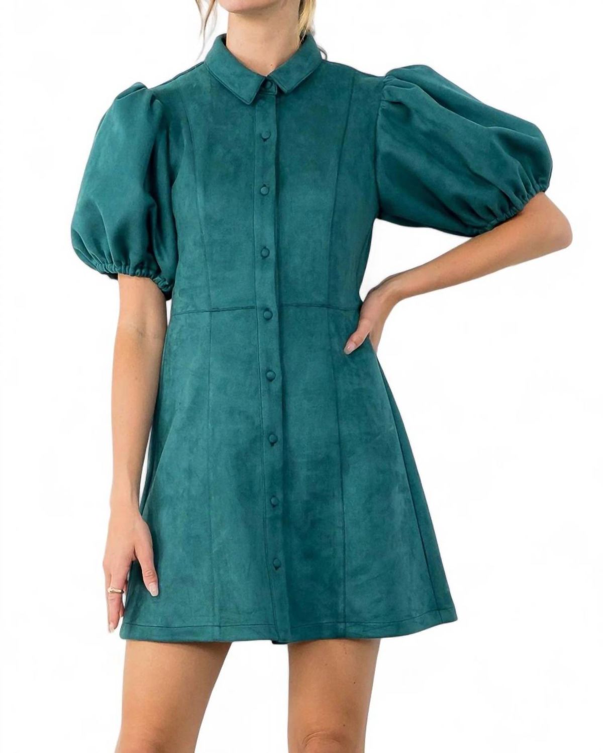 Style 1-1550632654-70 THML Size XS High Neck Green Cocktail Dress on Queenly