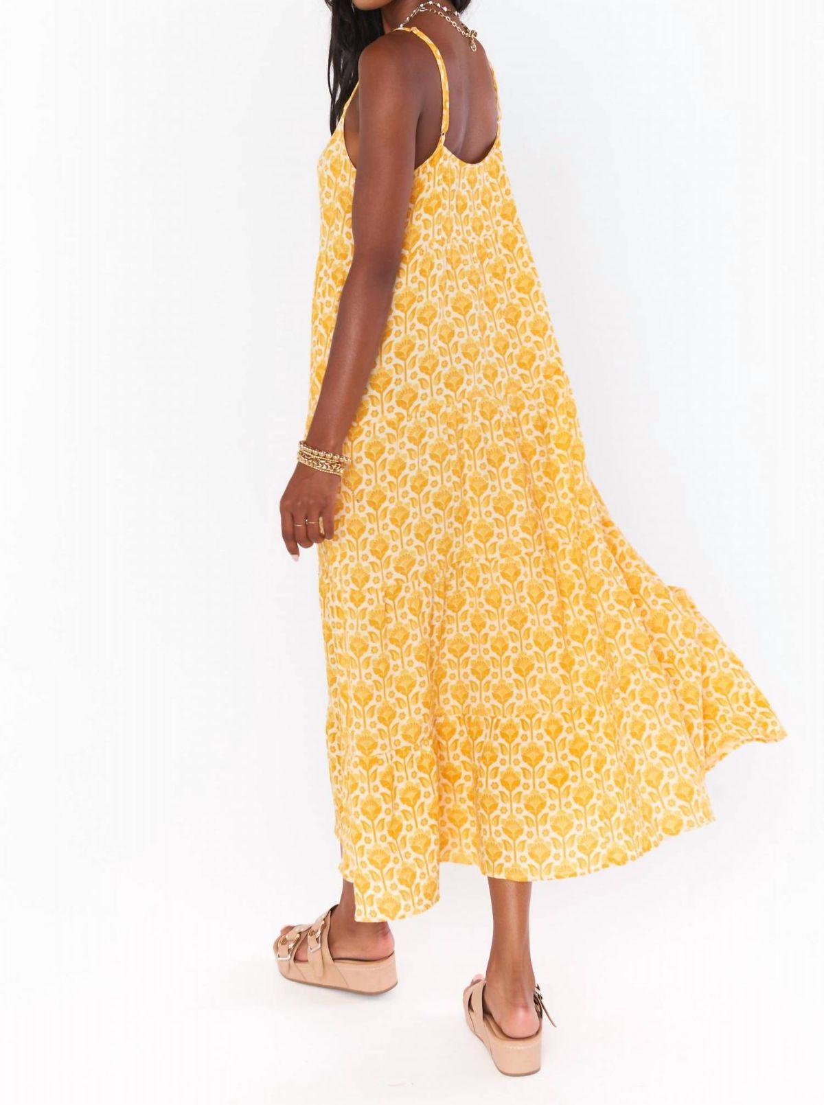 Style 1-1703930981-74 Show Me Your Mumu Size S Floral Yellow Floor Length Maxi on Queenly