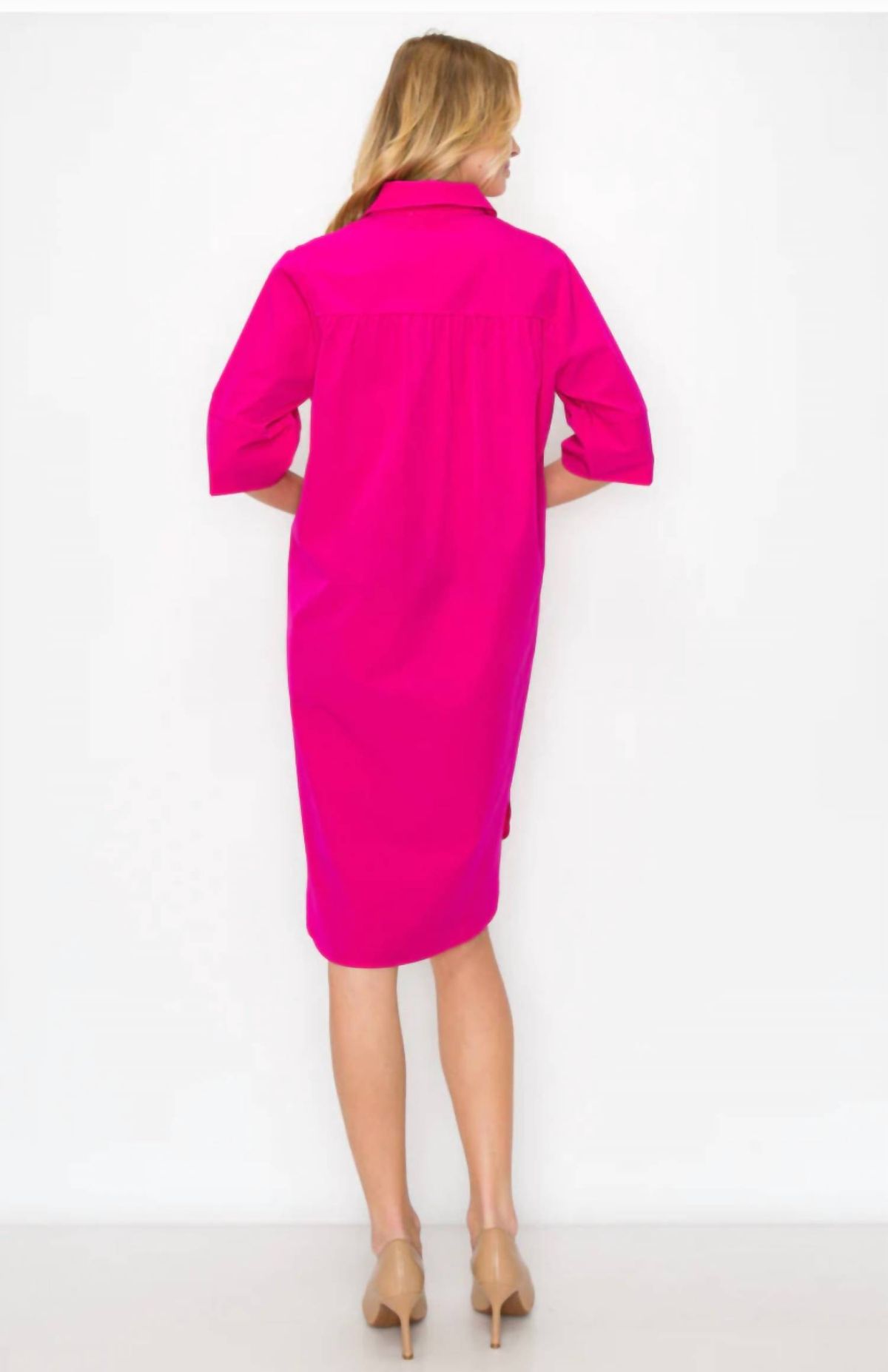 Style 1-1869362708-74 Joh Size S High Neck Hot Pink Cocktail Dress on Queenly