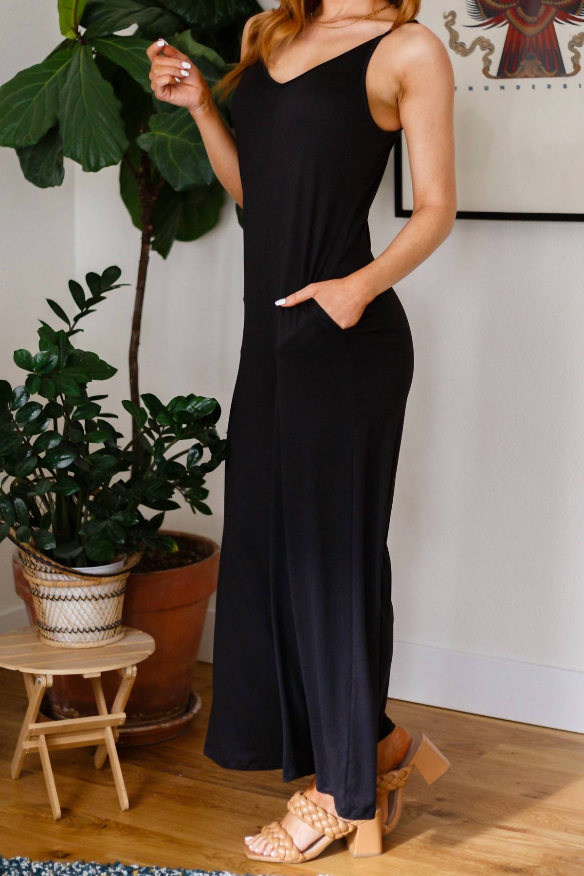 Style 1-2230091778-920 Ninexis Size 2X Black Formal Jumpsuit on Queenly