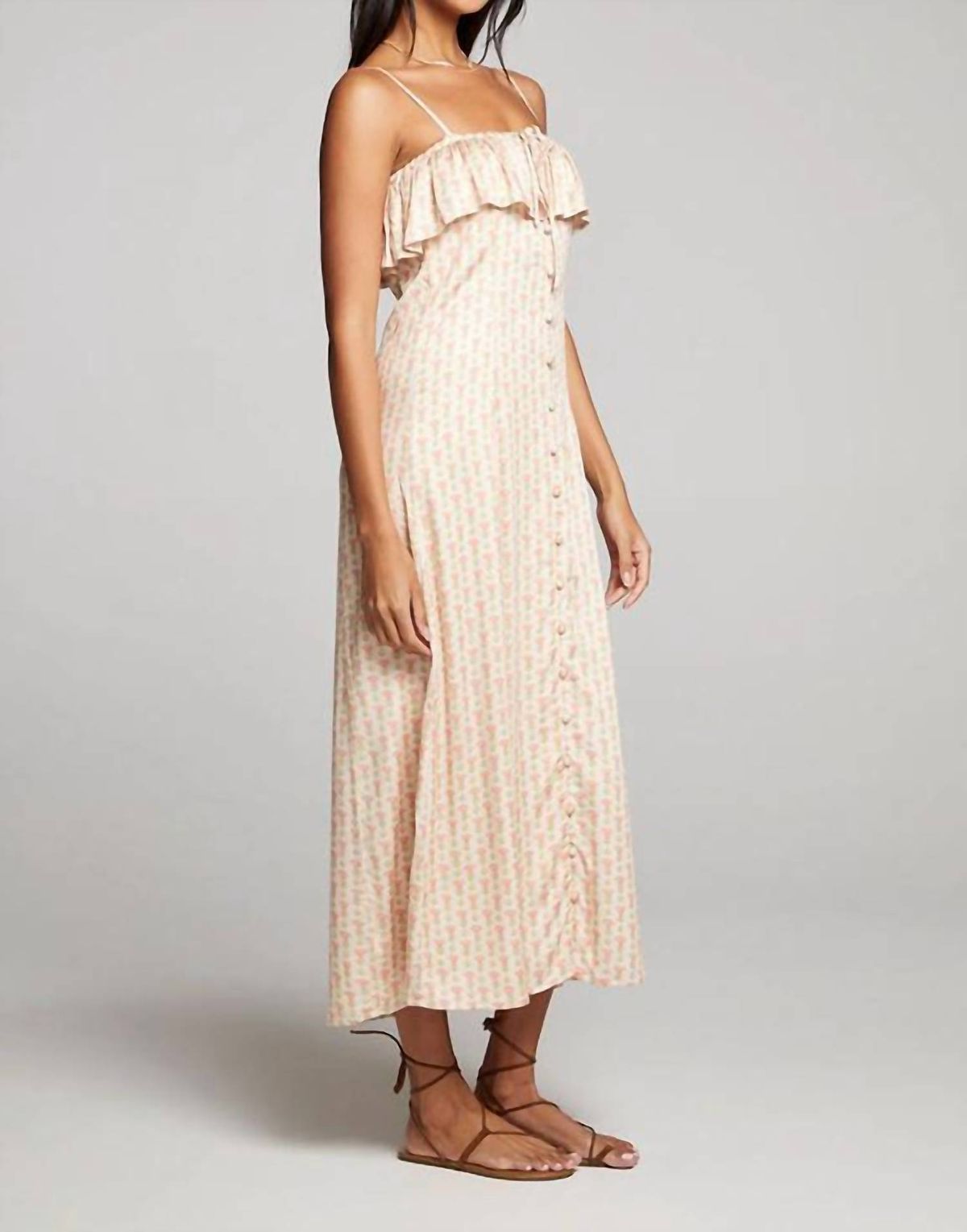 Style 1-2384706800-74 saltwater LUXE Size S Floral Nude Cocktail Dress on Queenly