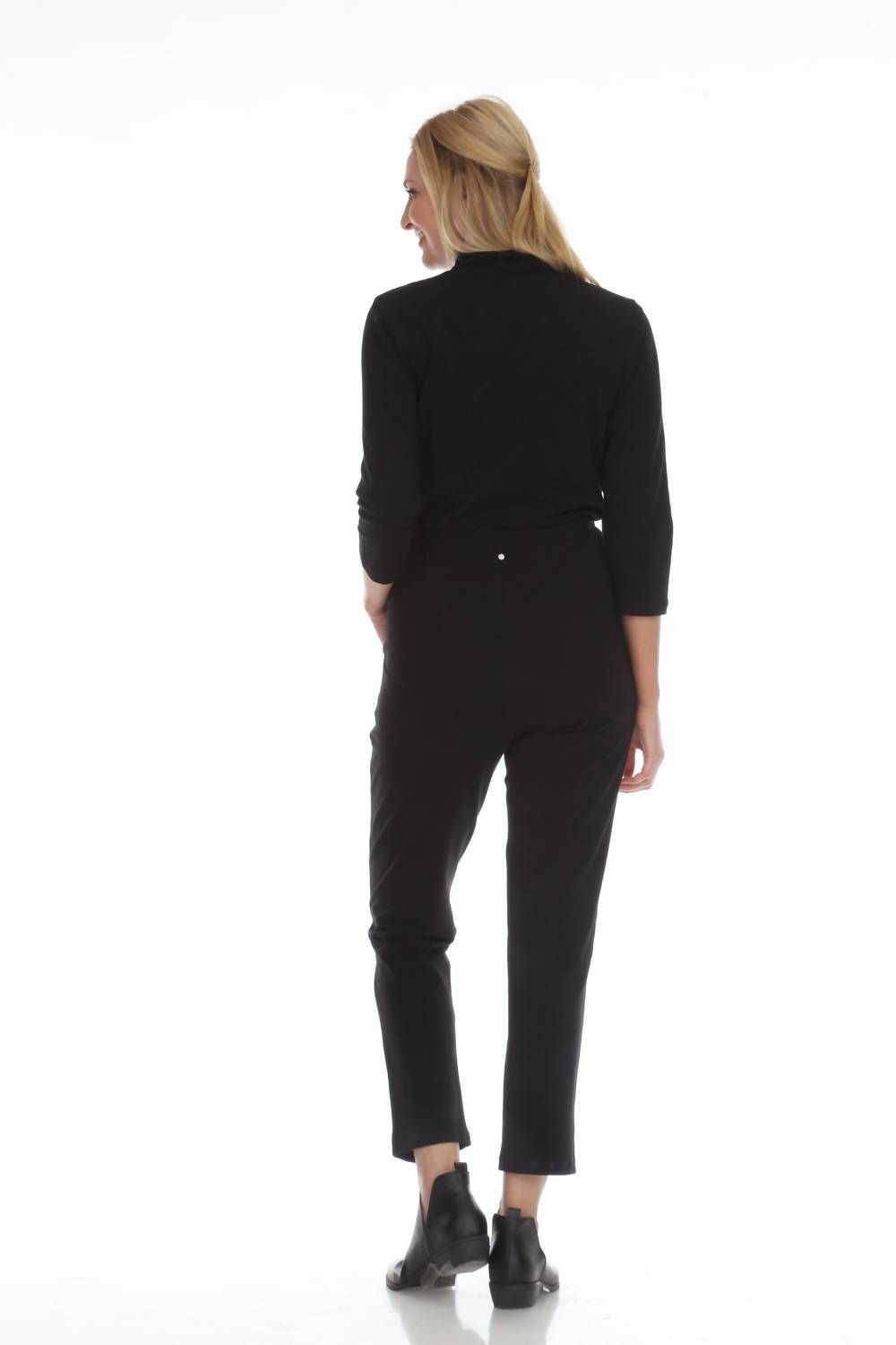 Style 1-264788951-70 Neon Buddha Size XS Long Sleeve Black Formal Jumpsuit on Queenly