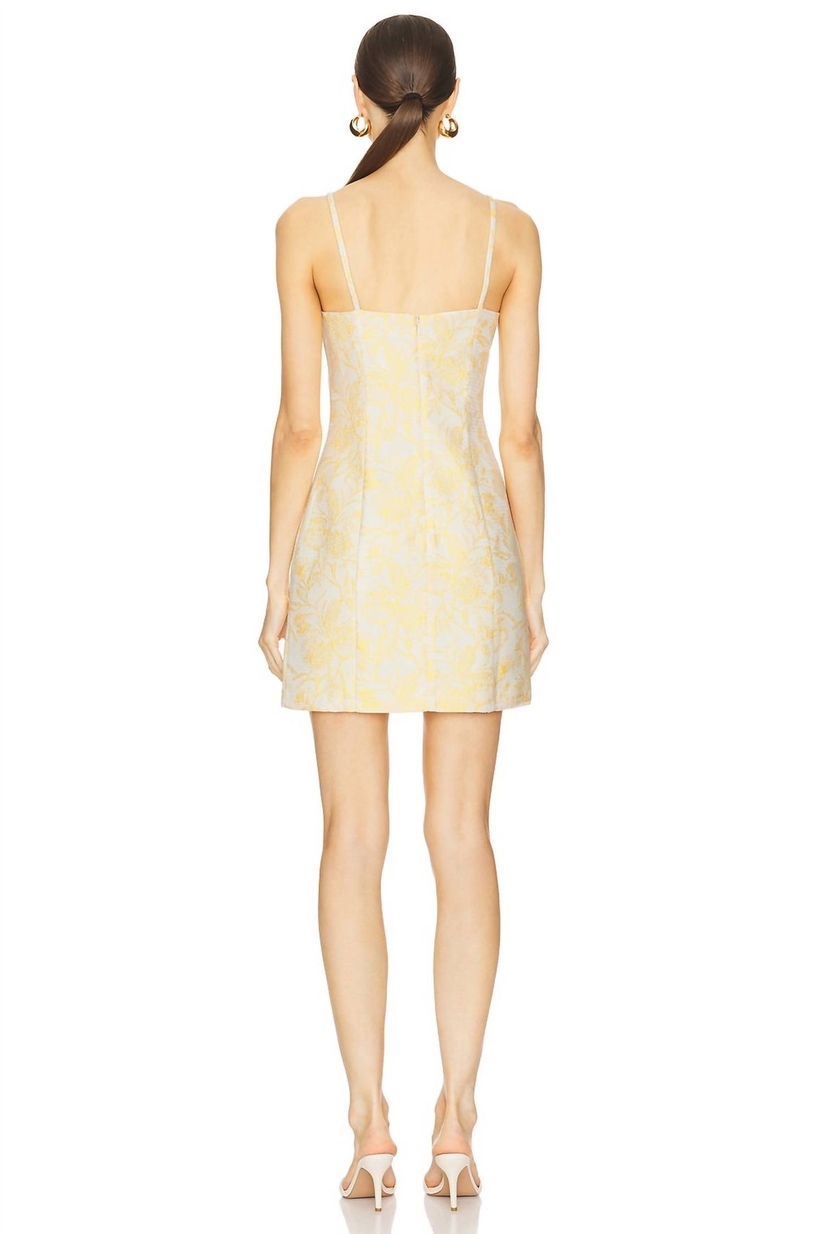 Style 1-2714612134-74 Amanda Uprichard Size S Floral Yellow Cocktail Dress on Queenly