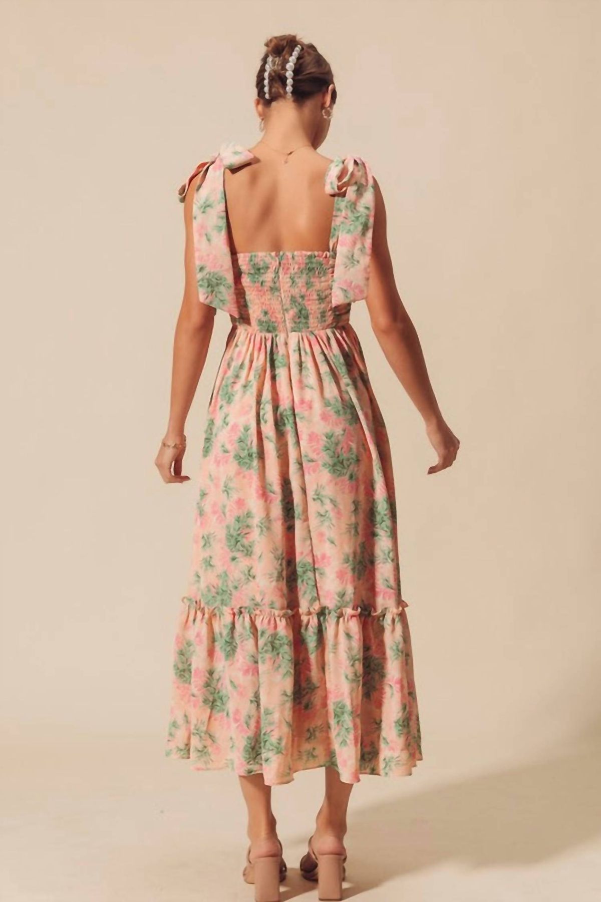 Style 1-3167336916-892 So Me Size M Floral Pink Cocktail Dress on Queenly