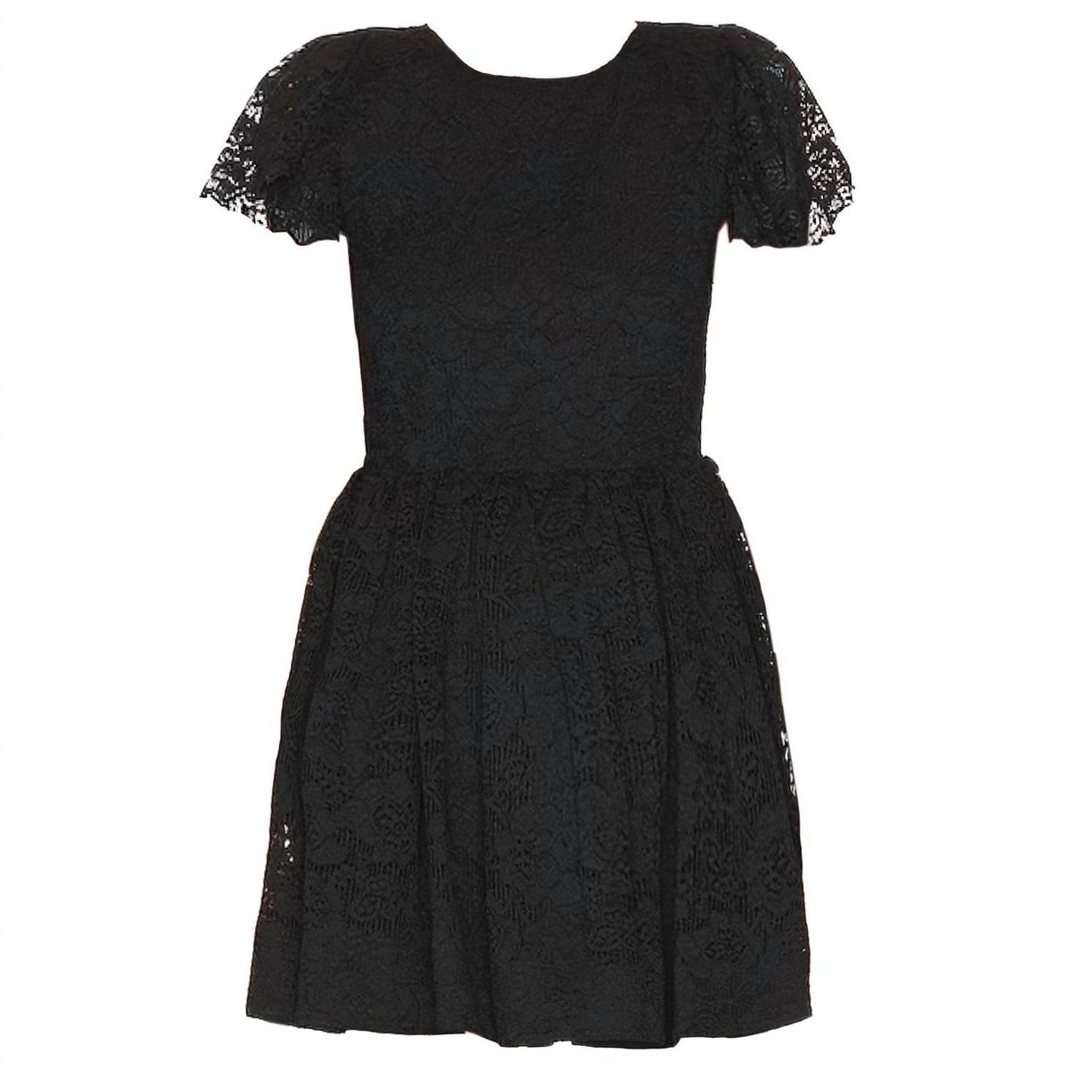 Style 1-3331923668-149 CAROLINE CONSTAS Size L Lace Black Cocktail Dress on Queenly