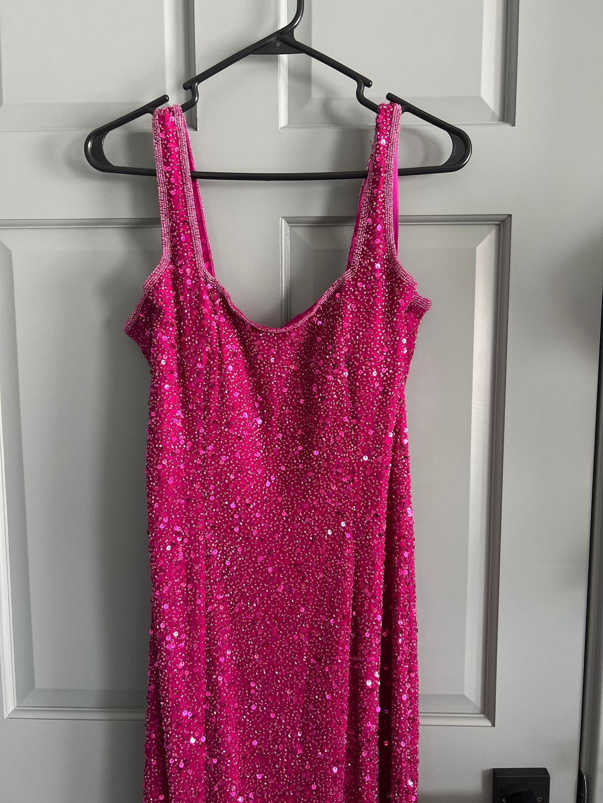 Size 8 Prom Pink A-line Dress on Queenly