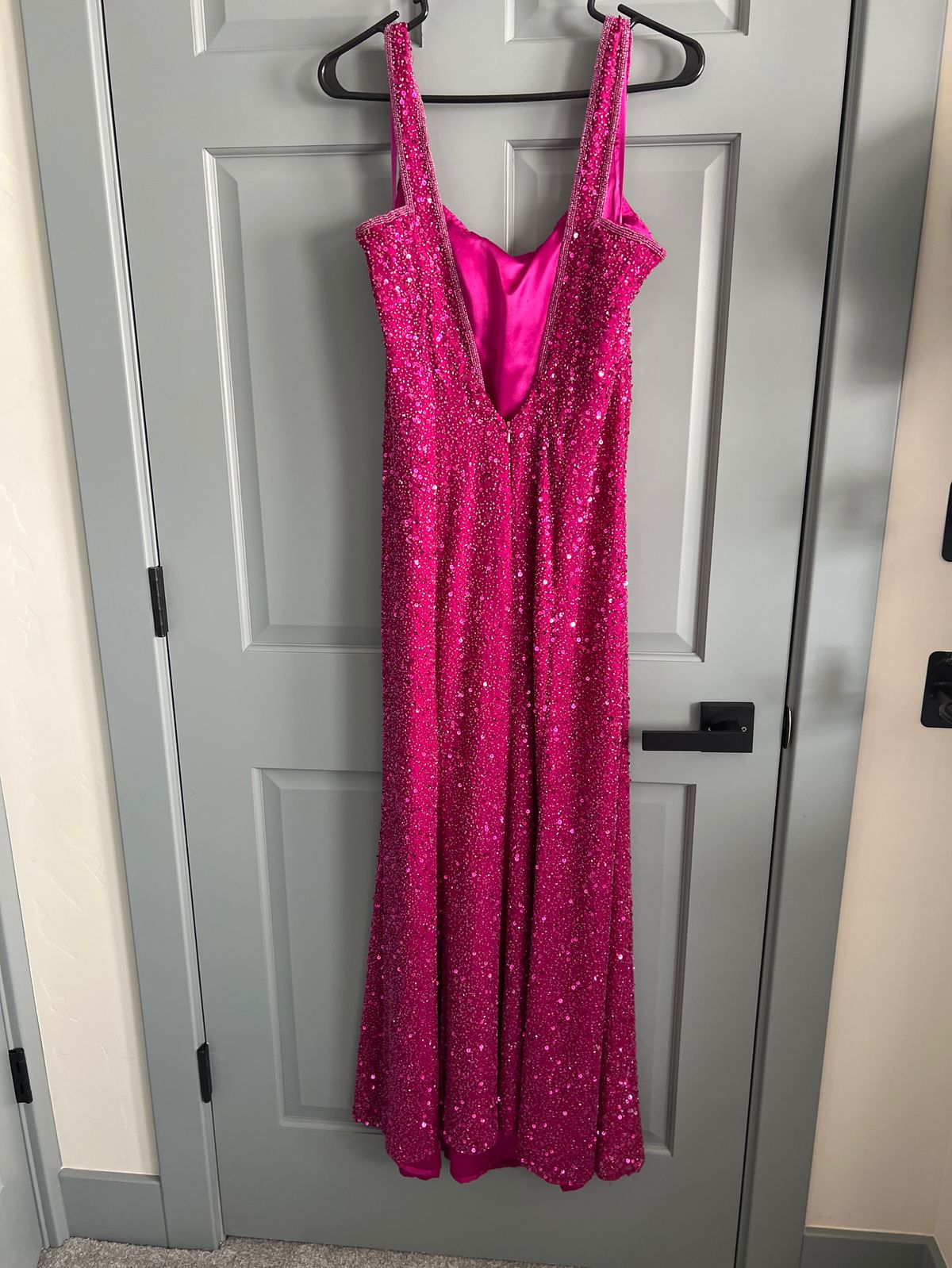 Size 8 Prom Pink A-line Dress on Queenly