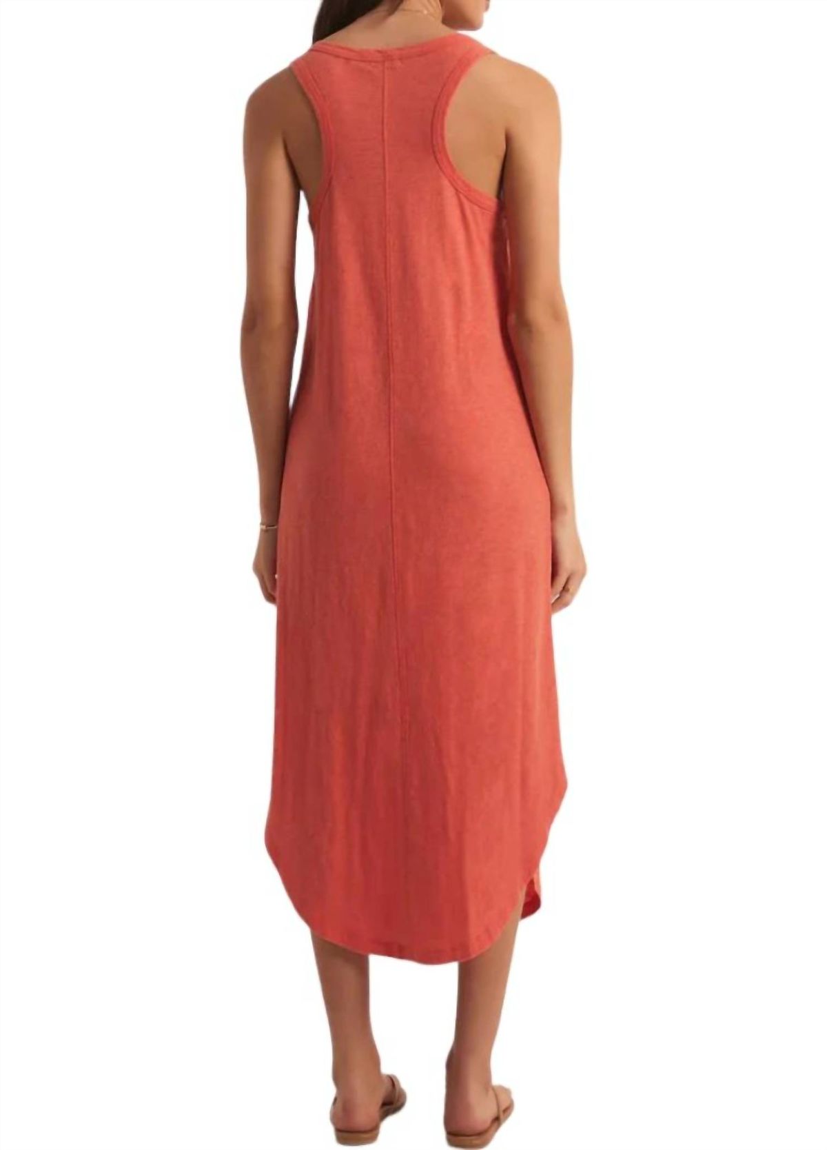 Style 1-3632506141-149 Z Supply Size L Prom Coral Cocktail Dress on Queenly