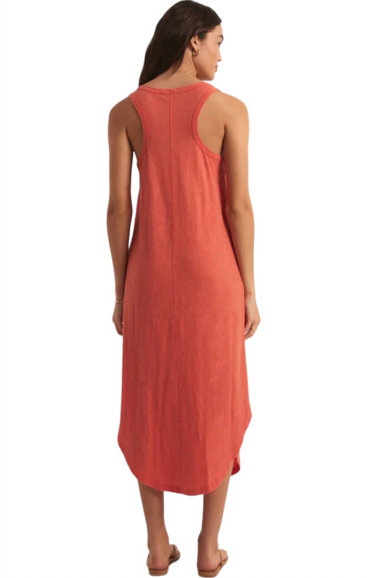 Style 1-3632506141-149 Z Supply Size L Prom Coral Cocktail Dress on Queenly