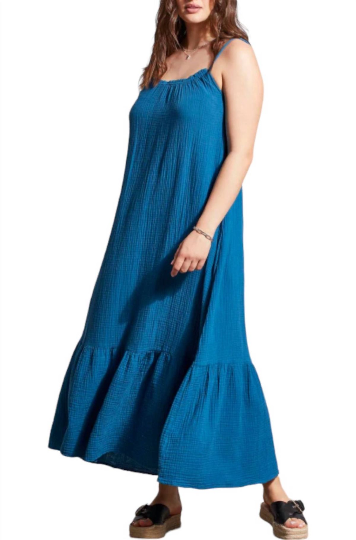 Style 1-400836628-74 TRIBAL Size S Blue Floor Length Maxi on Queenly