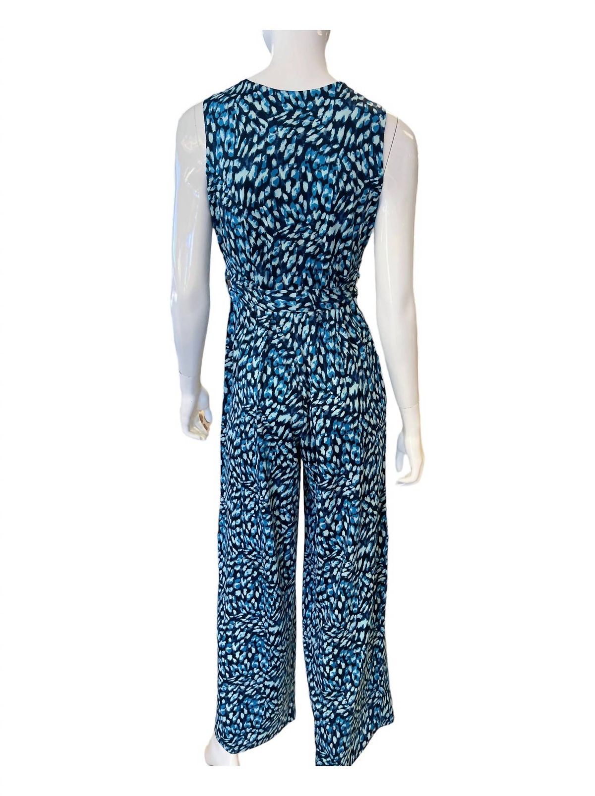 Style 1-969285047-149 la mer luxe Size L Blue Formal Jumpsuit on Queenly