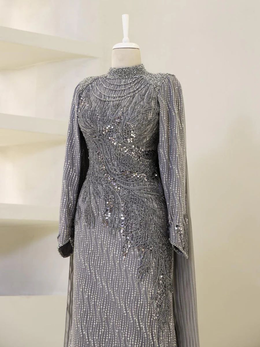 ModaZehrada Size 10 Silver A-line Dress on Queenly