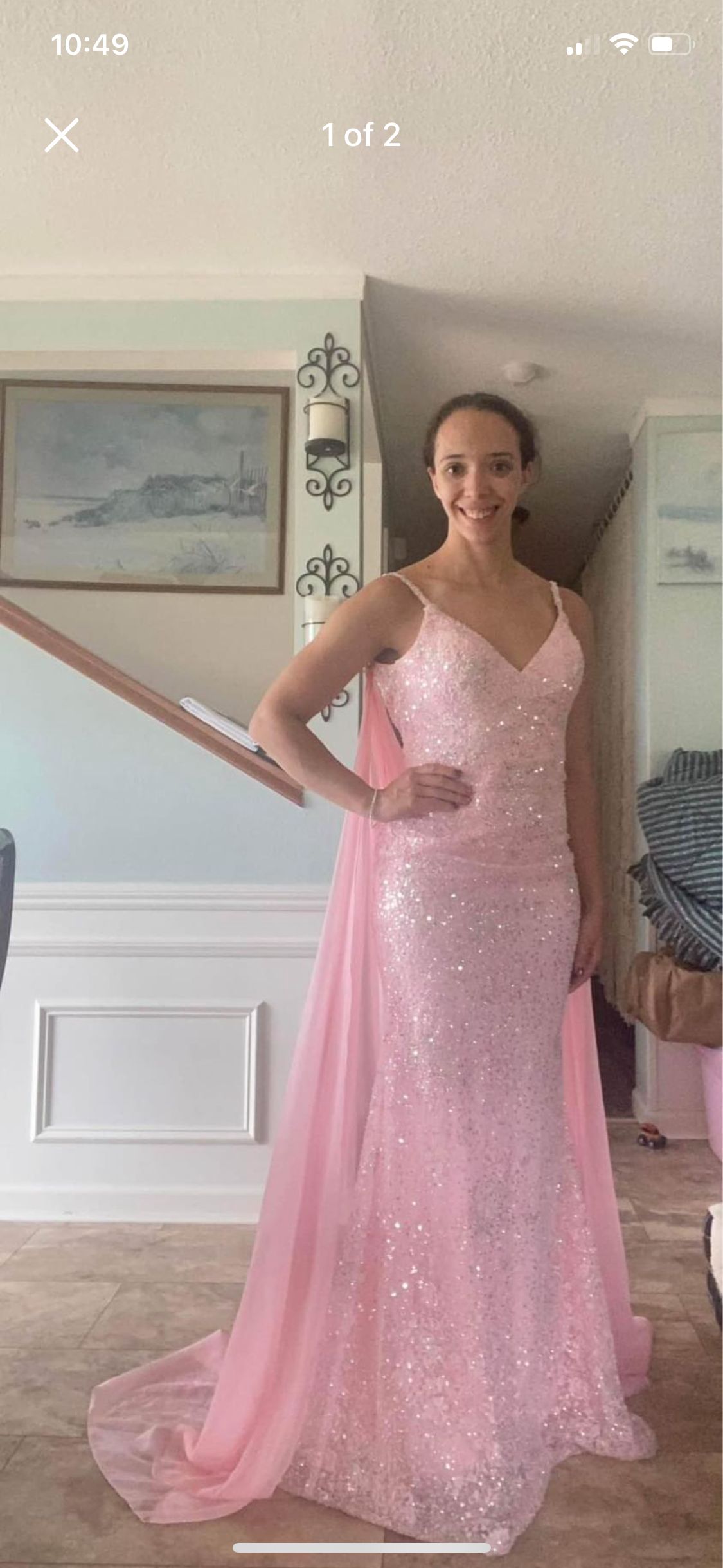 Sherri Hill Size 2 Pink Mermaid Dress on Queenly