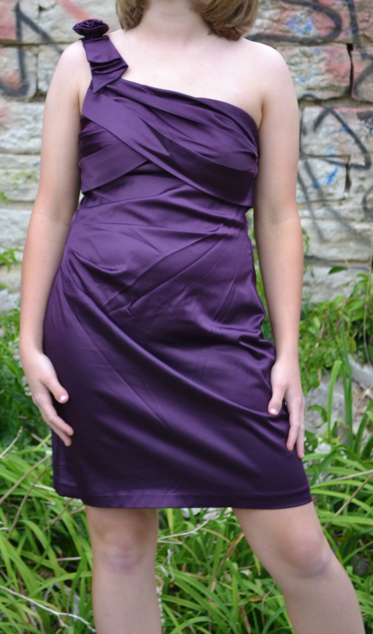 As U Wish Size 8 Purple Floor Length Maxi on Queenly