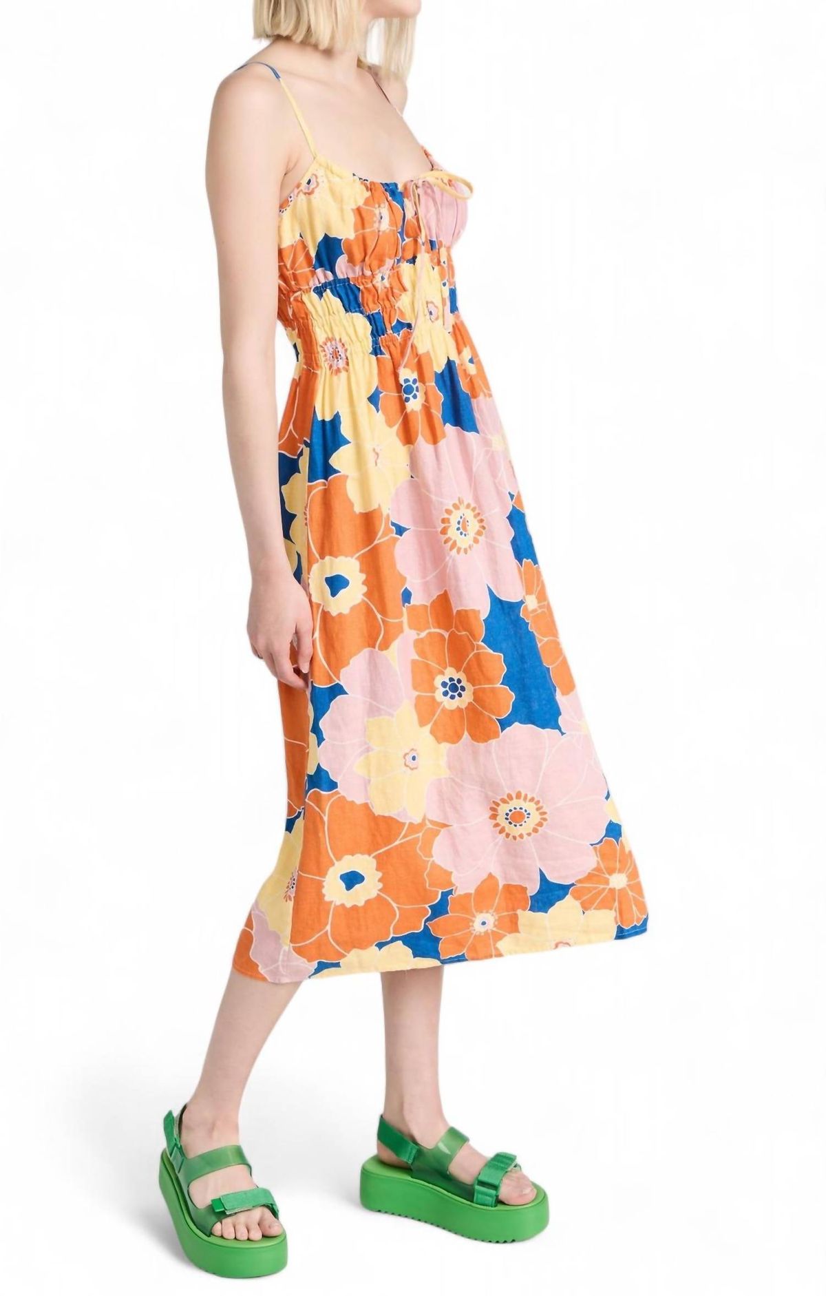 Style 1-1463513712-74 Rails Size S Floral Orange Cocktail Dress on Queenly