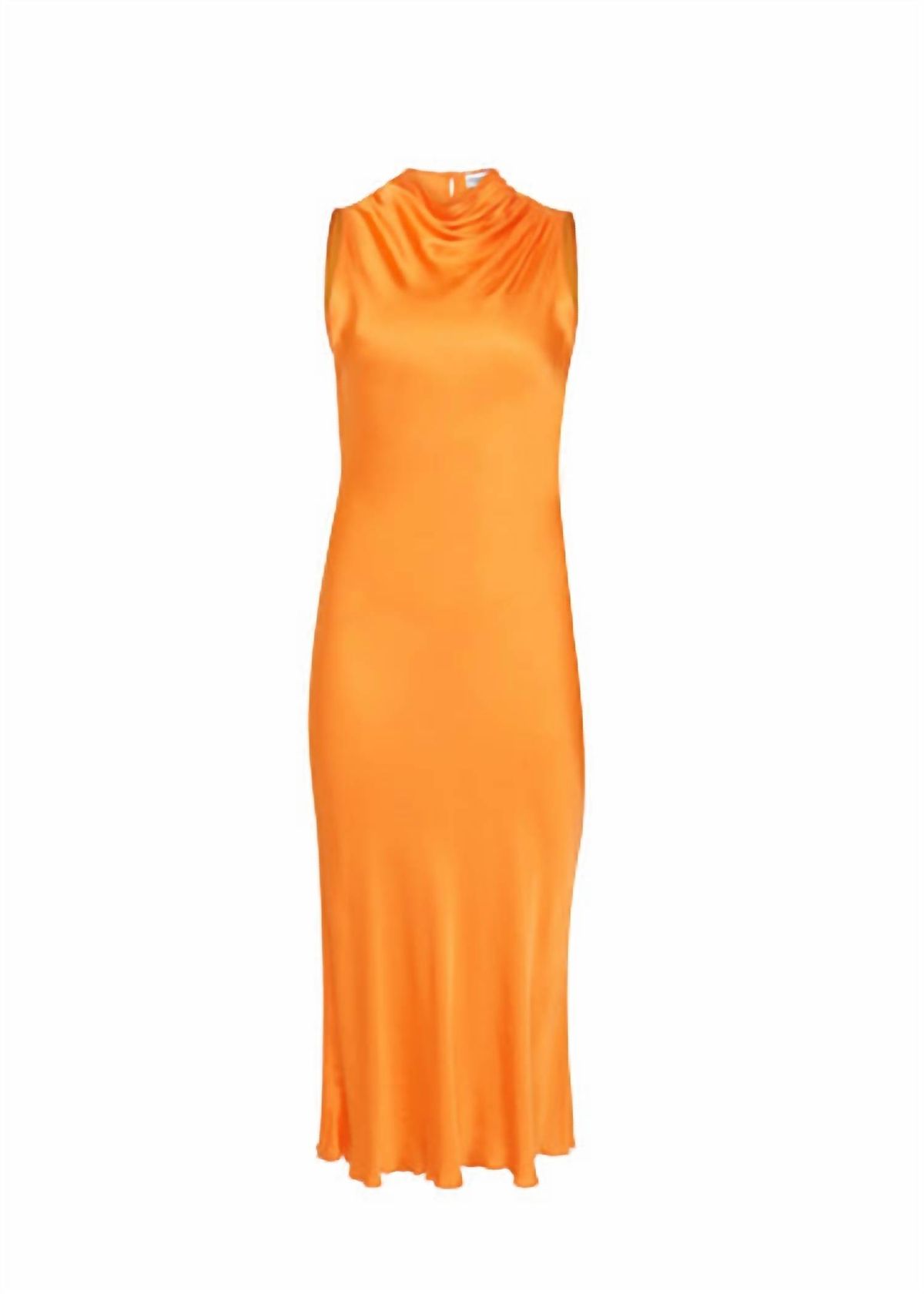 Style 1-1574534946-74 FRNCH Size S Long Sleeve Orange Cocktail Dress on Queenly