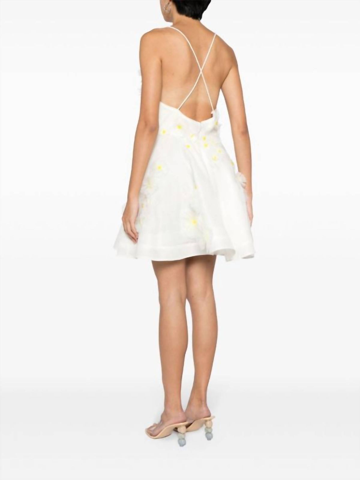 Style 1-1704232055-5 Zimmermann Size 0 Satin White Cocktail Dress on Queenly