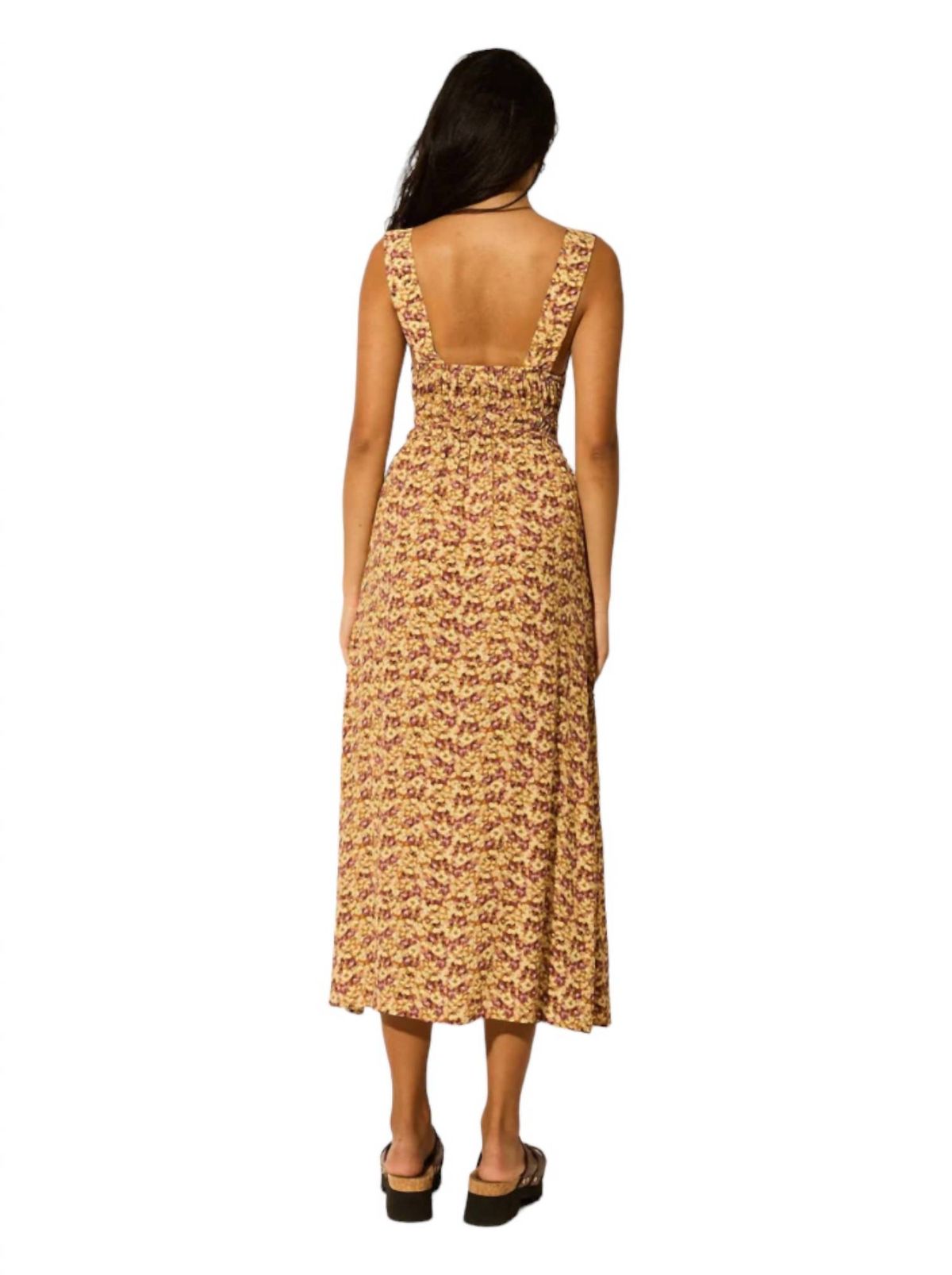 Style 1-2077685878-892 KIVARI Size M Floral Yellow Cocktail Dress on Queenly