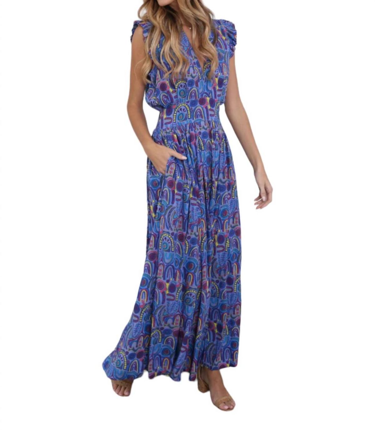 Style 1-2311712632-892 Feather & Find Size M Purple Floor Length Maxi on Queenly