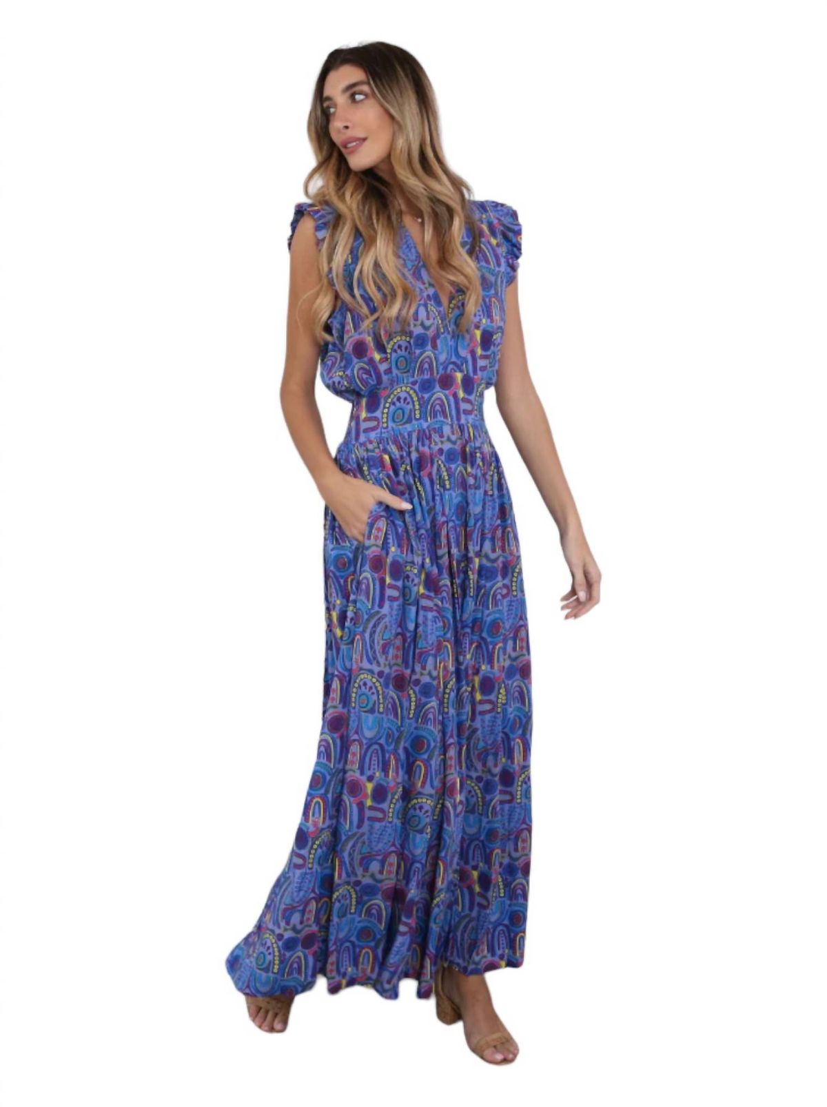 Style 1-2311712632-892 Feather & Find Size M Purple Floor Length Maxi on Queenly