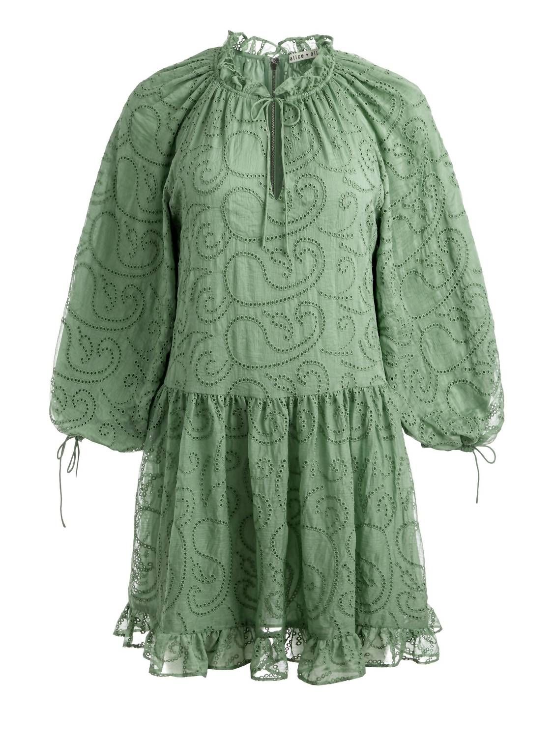 Style 1-2609888545-892 alice + olivia Size M Green Cocktail Dress on Queenly